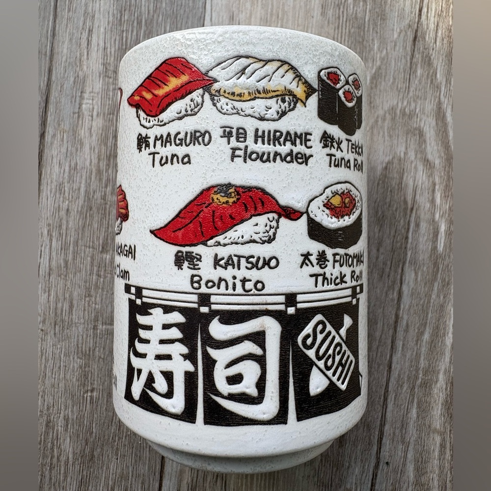 Japanese Sushi Themed Tea Coffee Cup Ceramic